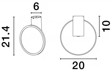 LED biele designové stropné svietidlo Ekei