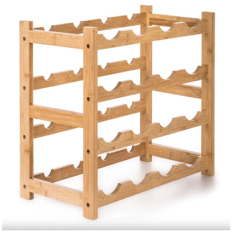 G21 Bambusový stojan na víno, 16 fliaš