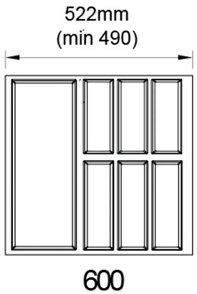 Agoform Príborník Classico Kristall softTouch 60 522 x 474 mm čierný