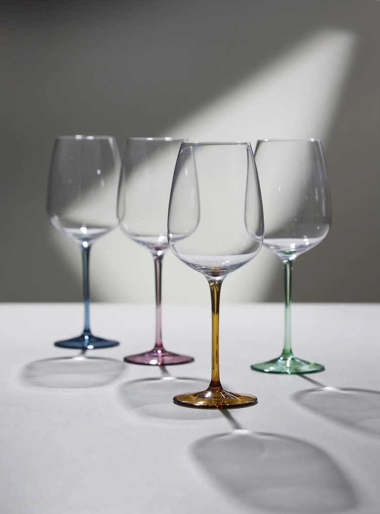 Vinné poháre Vienna 530 ml zelené 4 ks