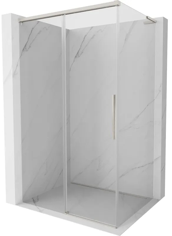 Mexen Rox, L posuvný sprchový kút 100 x 90 cm, 8mm číre sklo, oceľový profil, 8C2L-100-090-97-00