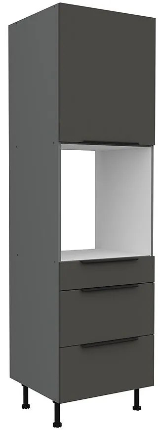 Kuchynská skrinka Aria-Gr/Ant Anti Fingerprint 60dps-215 1f 3s