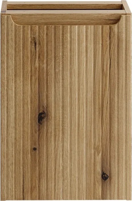 Závěsná umyvadlová skříňka Nova 81-40-39-1DK s košem na prádlo dub coast evoke