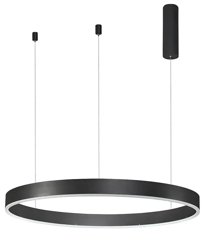 LED luster Motif 80 čierne stmievateľné