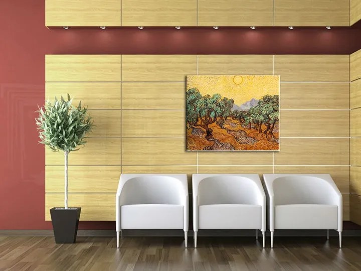 Obraz na plátne OLIVOVNÍKY – Vincent van Gogh REP105