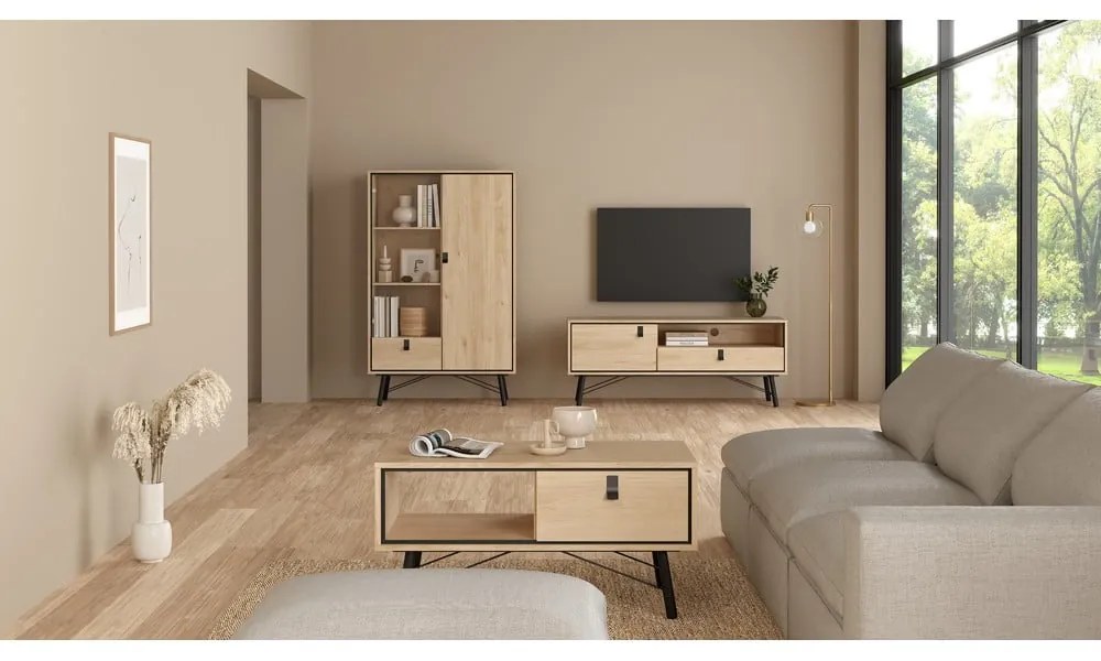 Konferenčný stolík v prírodnej farbe 48x102 cm Ry – Tvilum