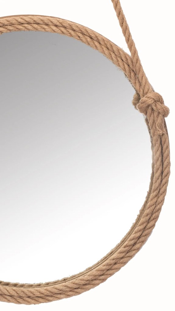 Rea Tutumi, okrúhle zrkadlo na lane 60 cm MW9901-60, hnedá, HOM-06334