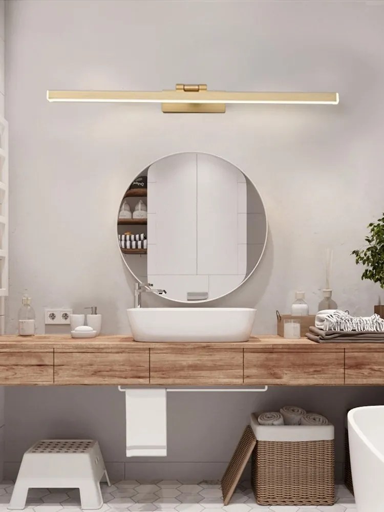 Kúpeľňové LED svietidlo APP834-1W 60 cm zlaté/neutrálna biela