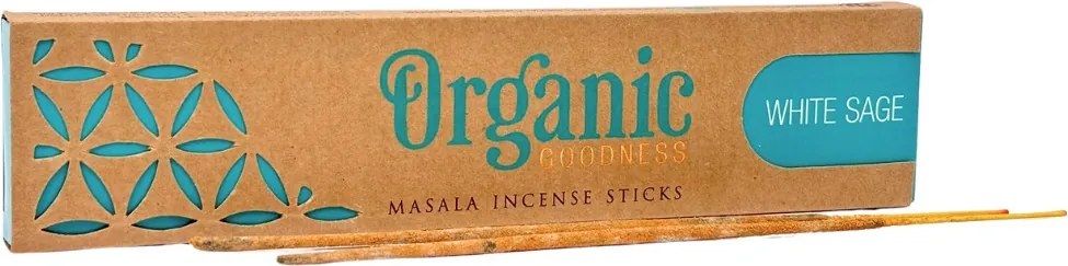 Song of India Vonné tyčinky Organic Goodness Masala 12 ks, Biela šalvia