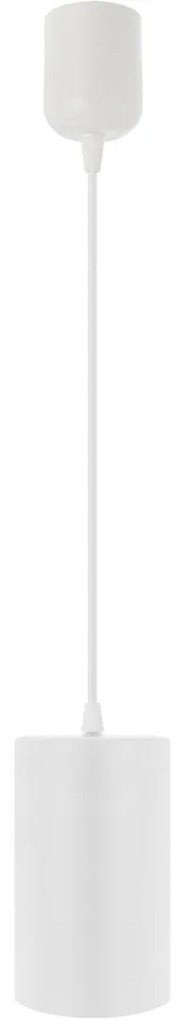 TEMAR Závesné moderné osvetlenie TUBE, 1xE27, 60W, okrúhle, biele