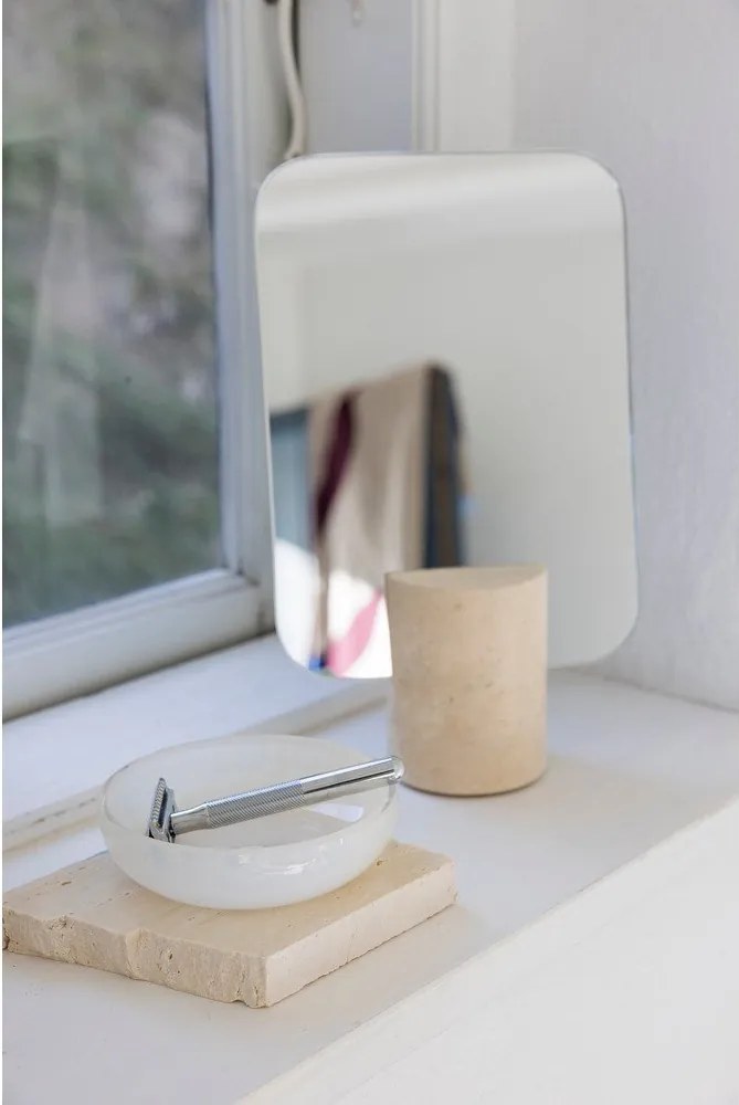 Krémová sklenená nádobka na mydlo Opal – Mette Ditmer Denmark