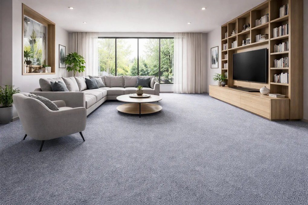 Condor Carpets, Metrážny koberec Rambo-Bet 73, na mieru, šíře 3m,4m, šedá, filc, kuchyňa