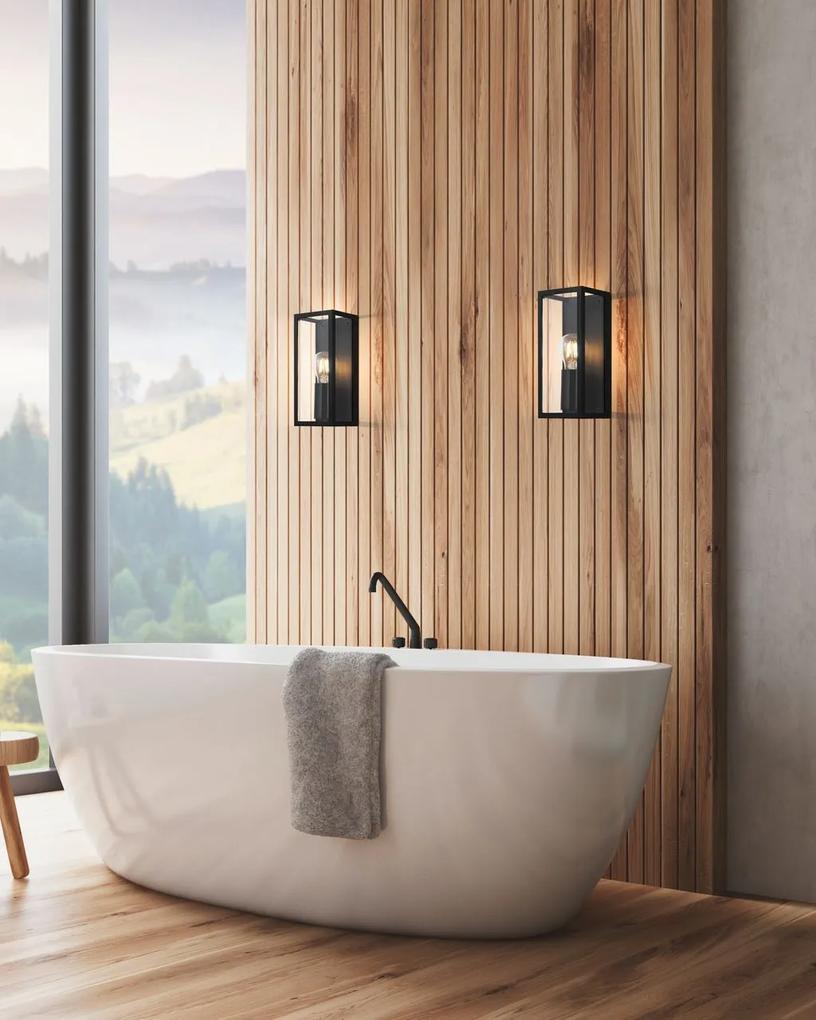 EGLO Nástenné dizajnové kúpeľňové svietidlo AMEZOLA, 1xE27, 60W