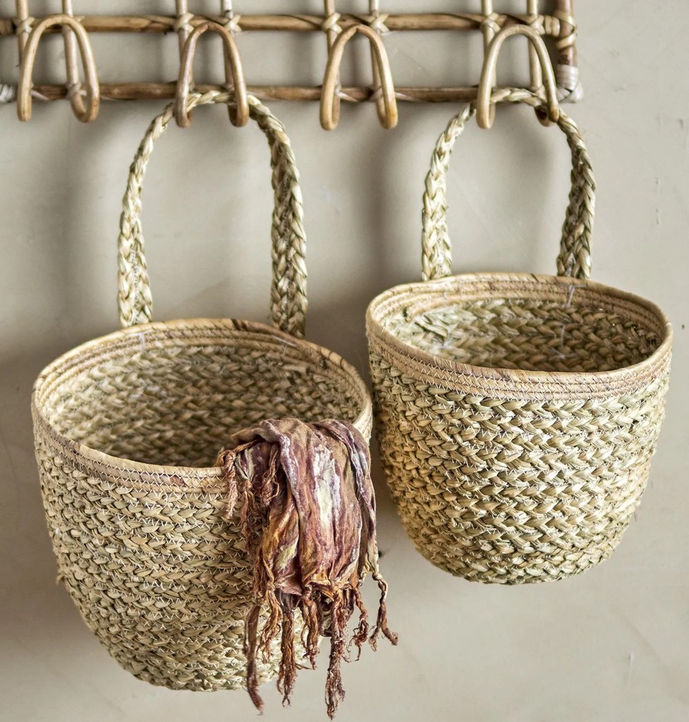 Bloomingville Závesný úložný kôš Amia Seagrass Väčší