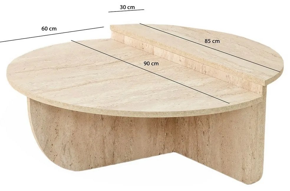 Konferenčný stolík Podium Travertine