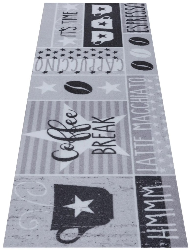Hanse Home, Behúň Cook & Clean 105723 Grey Black White, 50x150, šedá, kuchyňa