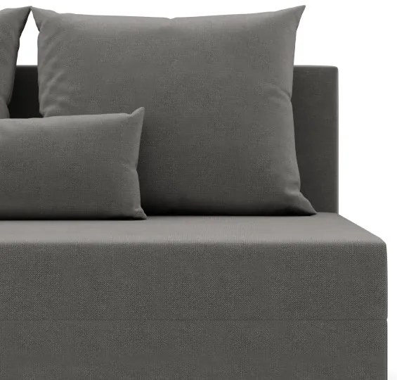 Rohová rozkladacia sedačka FERMO Kronos svetlosivá