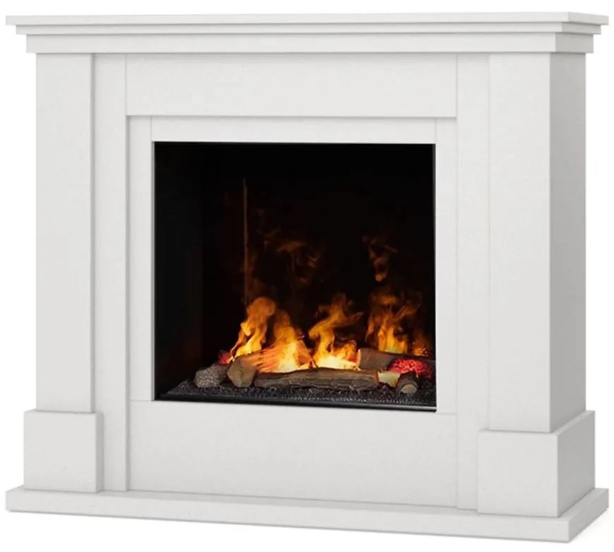 Elektrický krb Luena Cassette 400/600 biela mat
