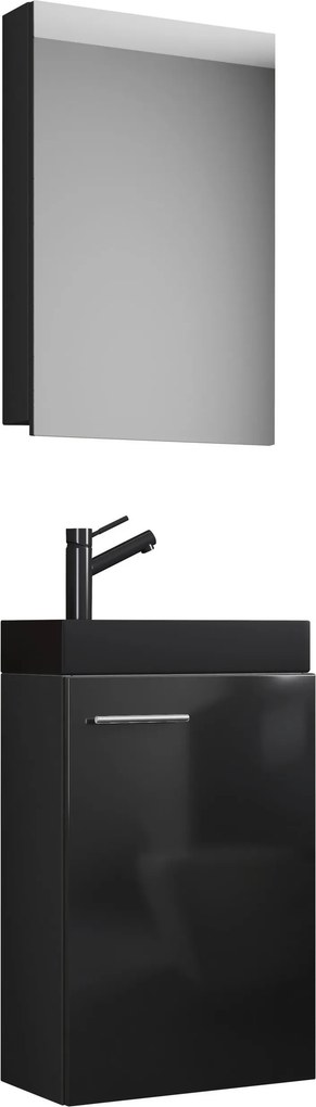 XXXLutz HOSŤOVSKÁ KÚPEĽŇA, čierna, 41 cm MID.YOU - Online Only kúpeľne - 000657037902