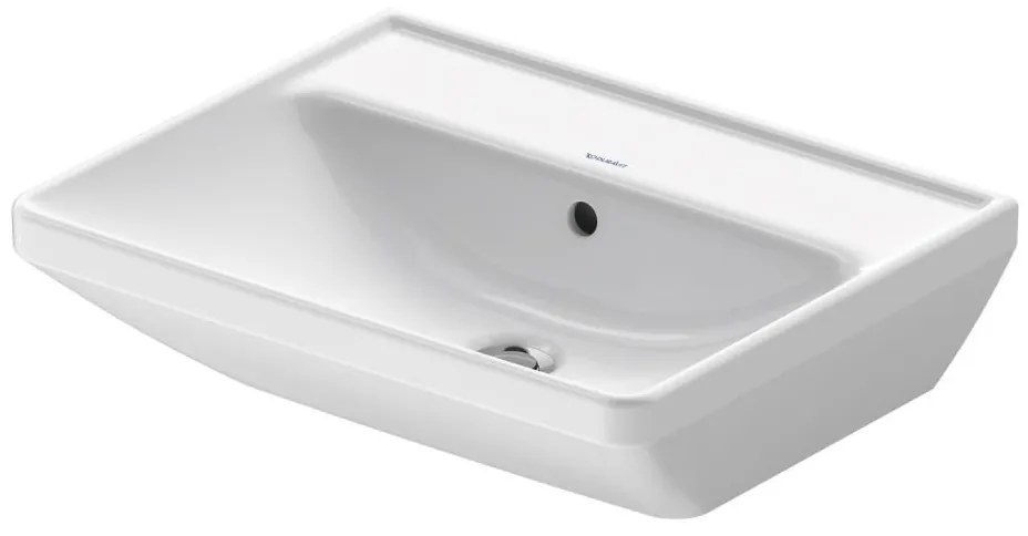 Duravit 2366550060 - Závesné umývadlo D-NEO 55 × 44 cm, keramika, lesklá biela