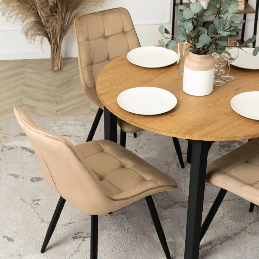 PROXIMA.store - Čalúnená jedálenská stolička RIO FARBA: béžová