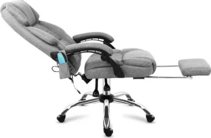 Masážne kancelárske kreslo Boss 6.0 sivé