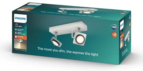 Philips 53192/48/P0 - LED Bodové svietidlo MILLENNIUM 2xLED/4,5W/230V