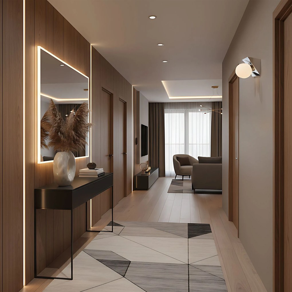 Toolight Toolight, nástenné svietidlo 2xE27 APP1228-2W, chrómová, OSW-40117