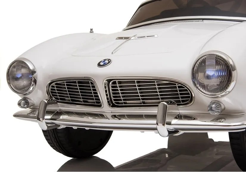 LEAN CARS BMW Retro biele auto na batérie