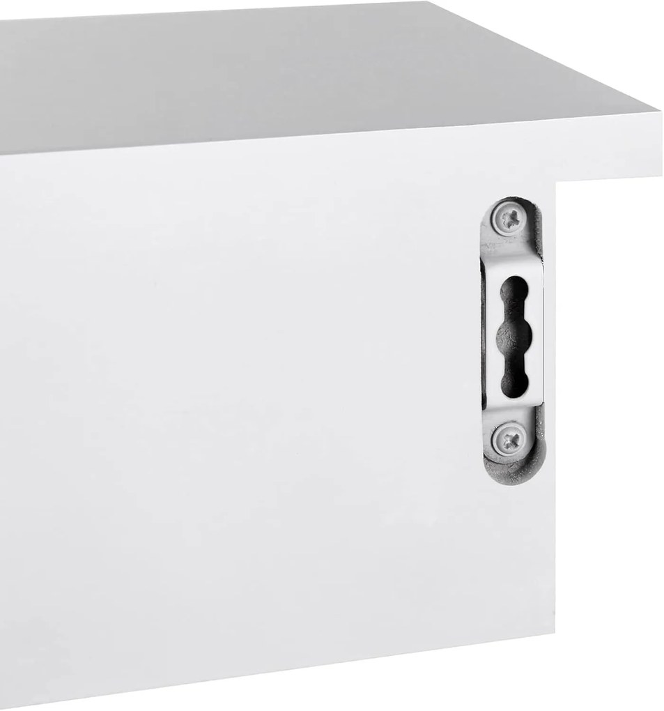 Nástěnná police Liwos se zásuvkami bílá