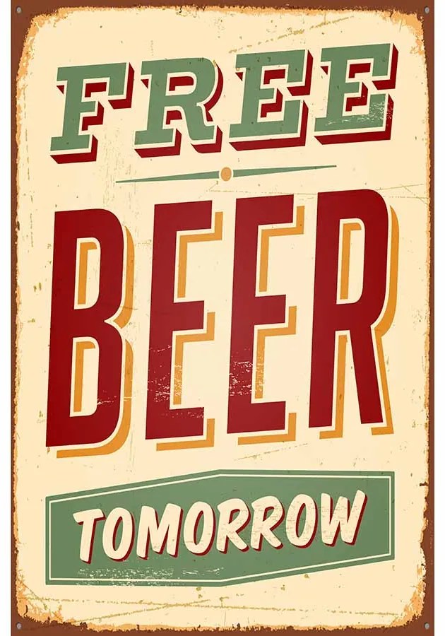 Ceduľa Free Beer Tomorrow