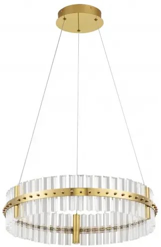 LED stmievateľný platinum zlatý moderný luster Kezo-60