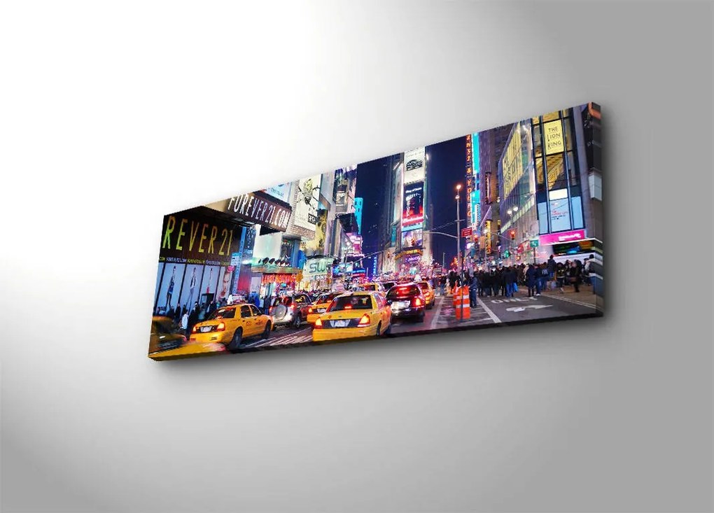 Obraz s LED osvetlením SVETLÁ MIEST 07 30 x 90 cm