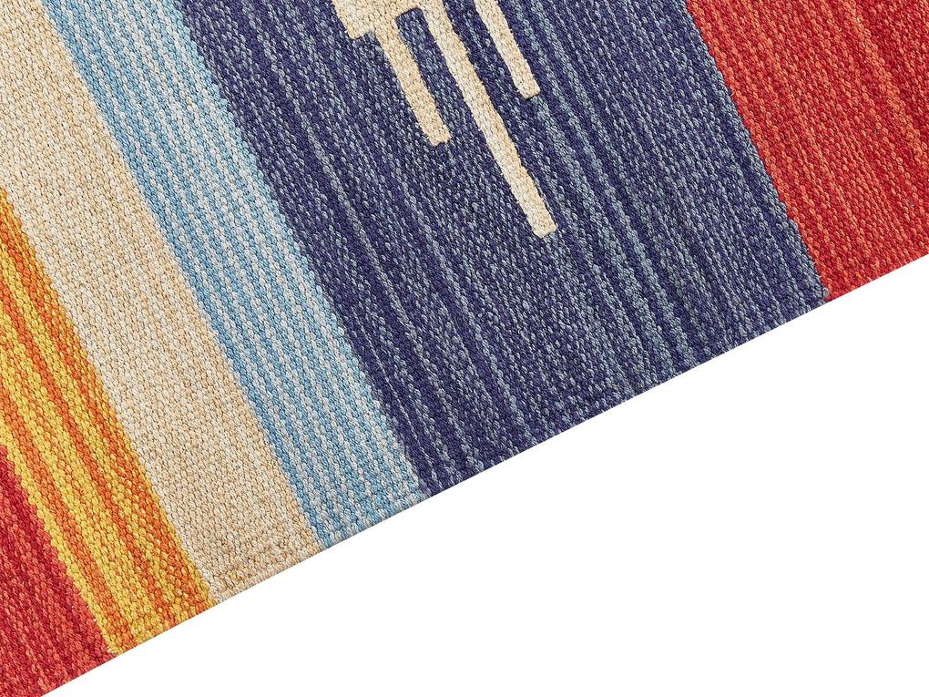 Bavlnený kelímový koberec 140 x 200 cm viacfarebný KAMARIS Beliani