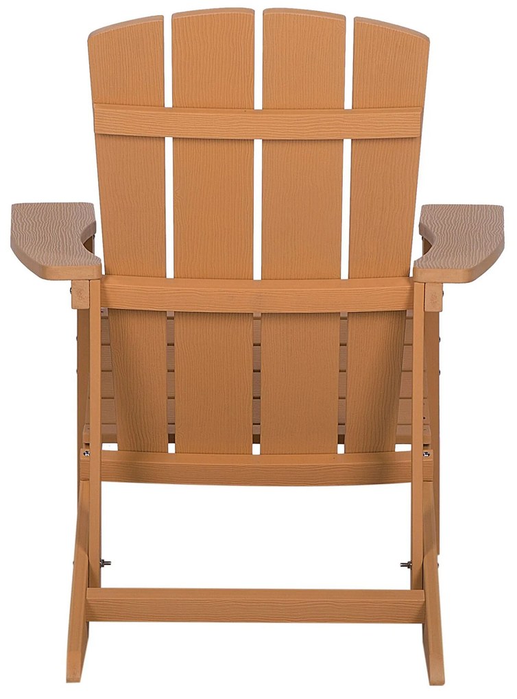Záhradná stolička vo farbe dreva ADIRONDACK Beliani