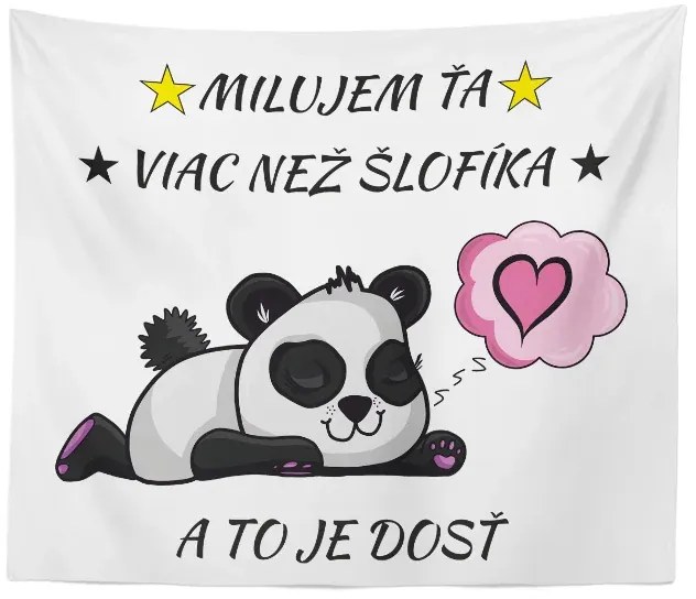 Sablio Deka Milujem ťa viac ako šlofíky: 150x120 cm