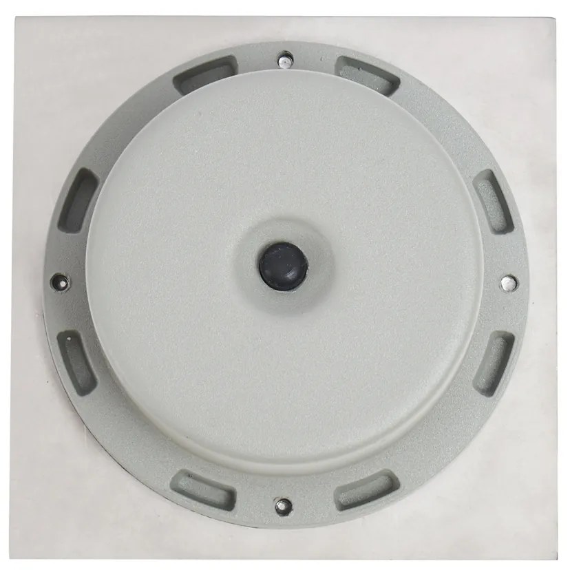 Sada 6 zapustených bodových svietidiel hliníkových štvorcových vrátane LED IP65 solárnych - Terry