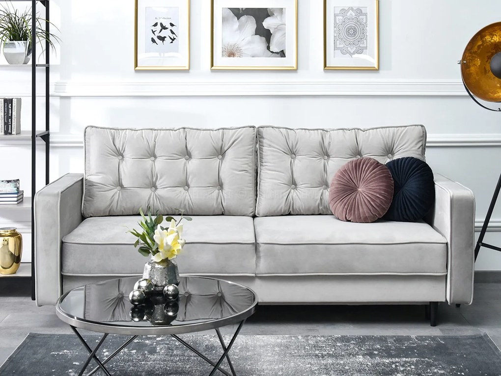 Pohovka dvojsedačka Legacion (sivá + čierna). Akcia -20%. Vlastná spoľahlivá doprava až k Vám domov. 1136847