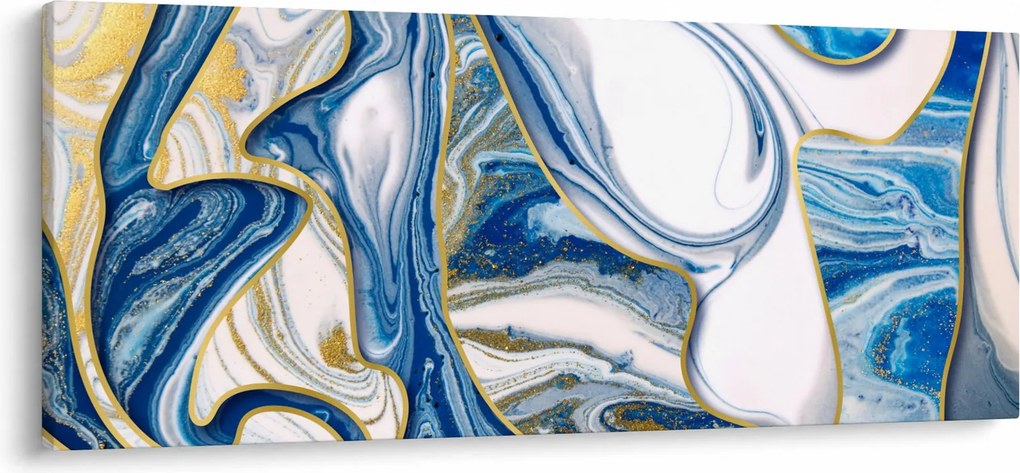 Obraz - Vlny z mramoru (120x50 cm)