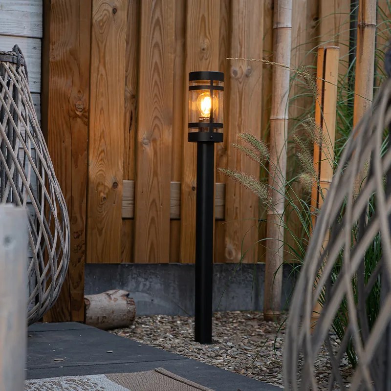 Moderné vonkajšie svietidlo čierne 80 cm IP44 - Gleam