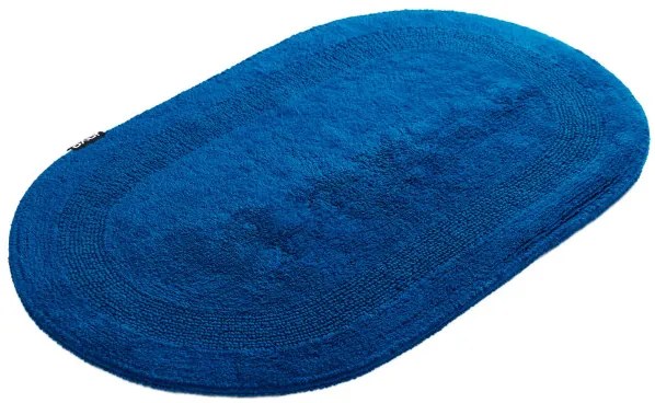 Kúpeľňový koberček Javo Cotton tmavotyrkysový ovál