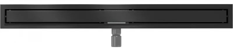 Mexen Flat nerezový sprchový žľab 100 cm, vzor M13 (2v1), čierna, 1710100-15