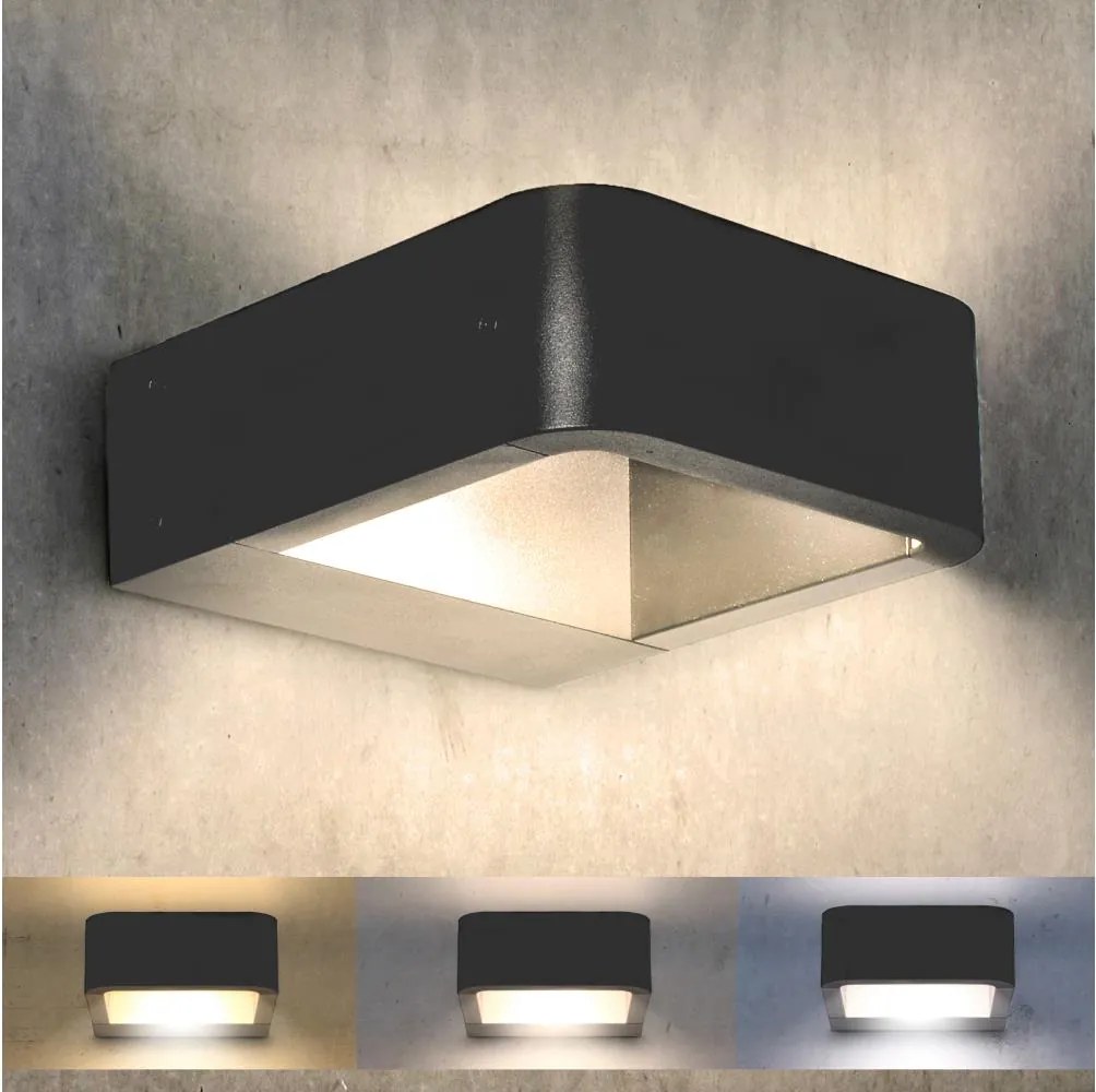 Brilagi - LED Vonkajšie svietidlo BARI LED/7W/230V 3000/4000/6000K antracit IP54