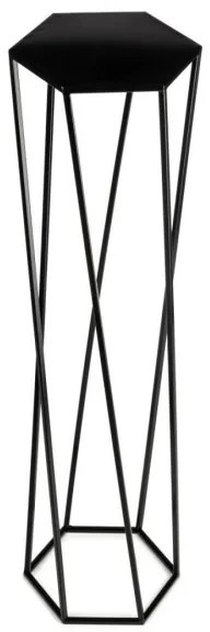 Stojan na kvety 100x24 cm čierna