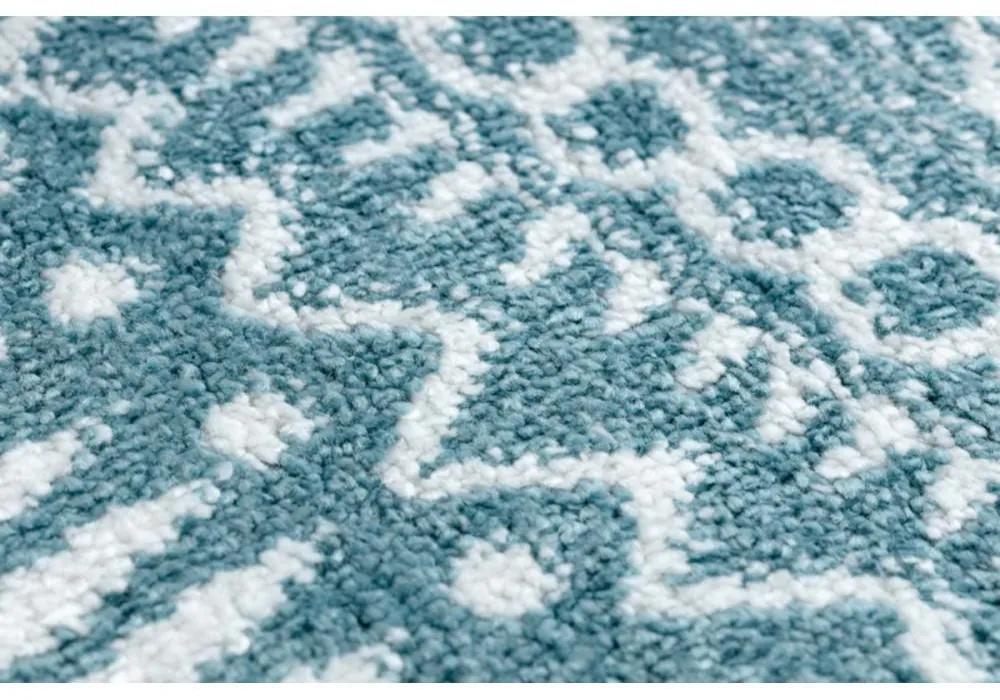 Kusový koberec Matto modrý kruh 100cm