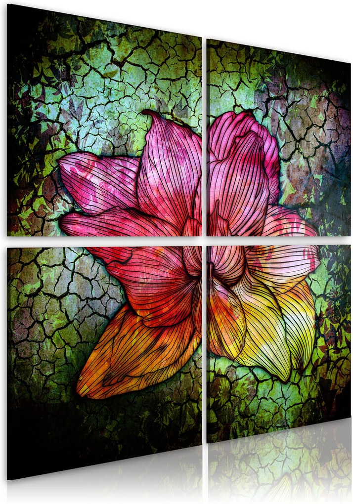 Obraz - Glass flower 40x40