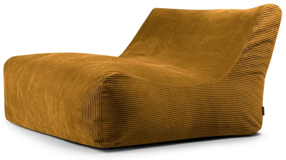 Menčestrový sedací vak v horčicovej farbe Sofa Lounge – SLOWDOWN