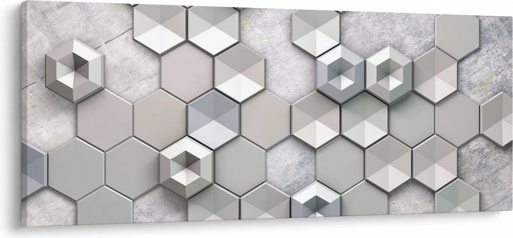 Obraz 3D abstrakcie (120x50 cm)