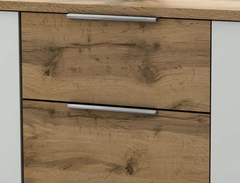 Komoda Capri, dub wotan/biela