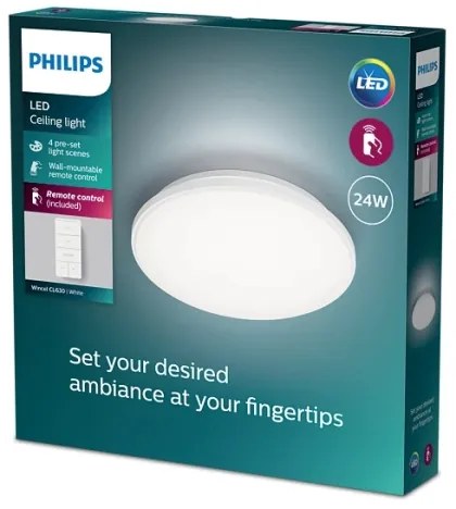 Philips - LED Stmievateľné stropné svietidlo WINCEL LED/24W/230V 2700-6500K + DO
